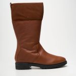 Bottes Kickers Marron Talon Plat Jusqu'à 3cm