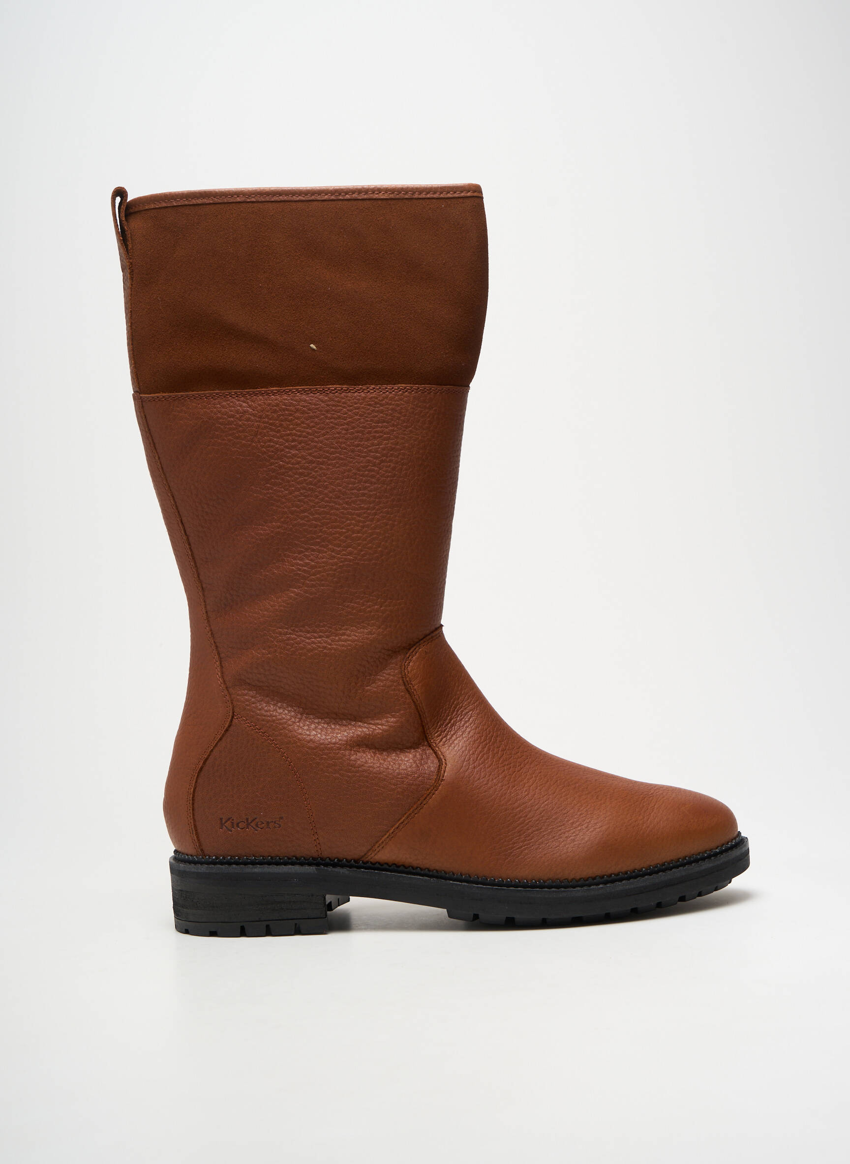 bottes-kickers-femme-050ofc-1.jpg Bottes Kickers Marron Talon Plat Jusqu'à 3cm – Image 1