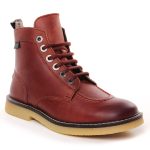 Bottines à lacets bordeaux Kickers 947293 Rouge