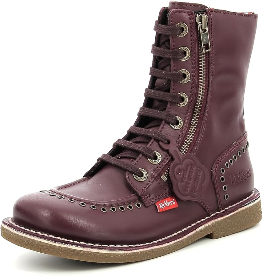 bottes-kickers-femme-191syo-1.jpg Kickers MEETICKZIP,BOTTILLON FEMME BORDEAUX, 41 EU : Amazon.fr: Mode – Image 1