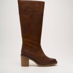 Bottes Kickers Marron Talon De 4 À 6cm
