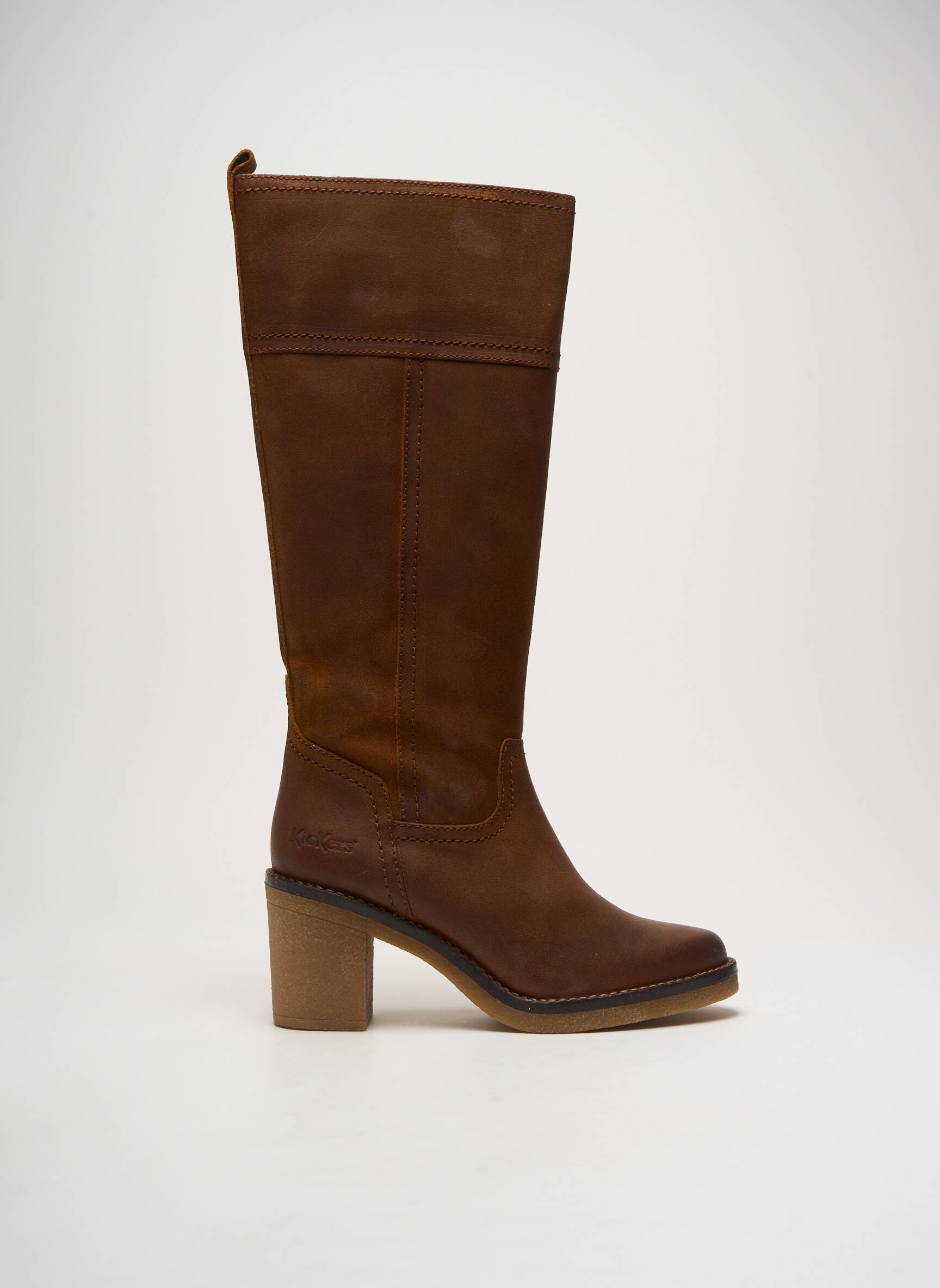 bottes-kickers-femme-956mmk-1.jpg Bottes Kickers Marron Talon De 4 À 6cm – Image 1