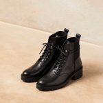 Boots lacets noires Azélie