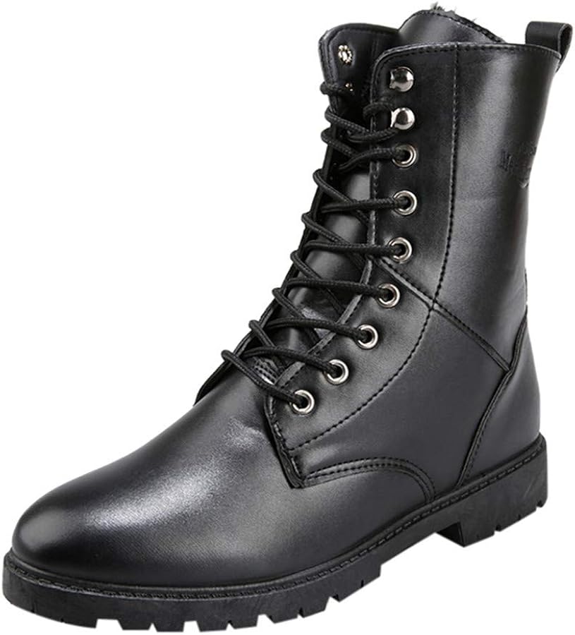 bottes-pas-cher-994oze-1.jpg Susenstone Bottines Homme Cuir Mode Pas Cher Grand Taille Boots à Talon Plates Chelsea Bottes Hautes Automne Hiver Vintage Lacets Chaussure De Cavaliere : Amazon.fr: Mode – Image 1