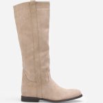 Bottes en suédine plates