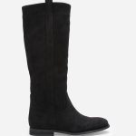 Bottes en suédine plates
