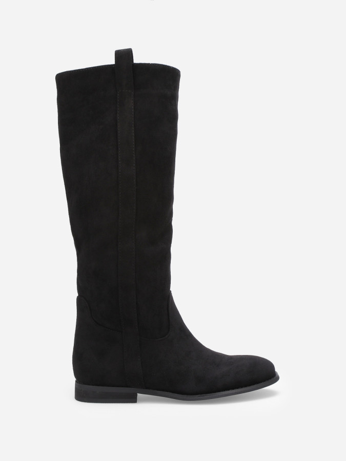 bottes-plates-178llf-1.jpg Bottes en suédine plates – Image 1