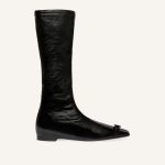 BOTTES PLATES BOUCLE EN VINYLE courrèges