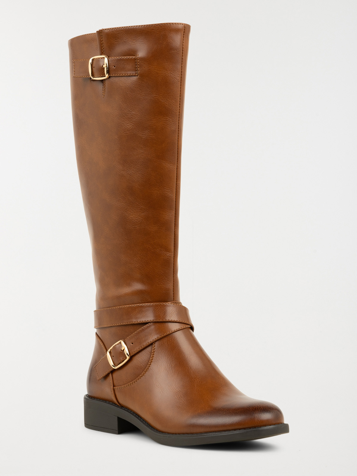 bottes-plates-femme-cuir-540htt-1.jpg Bottes plates camel femme (36 41) – Image 1