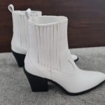 Pull and Bear Heeled Cowboy Boots White EU 37 | eBay