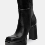 PULL&BEAR Bottes à talons hauts black/noir ZALANDO.FR