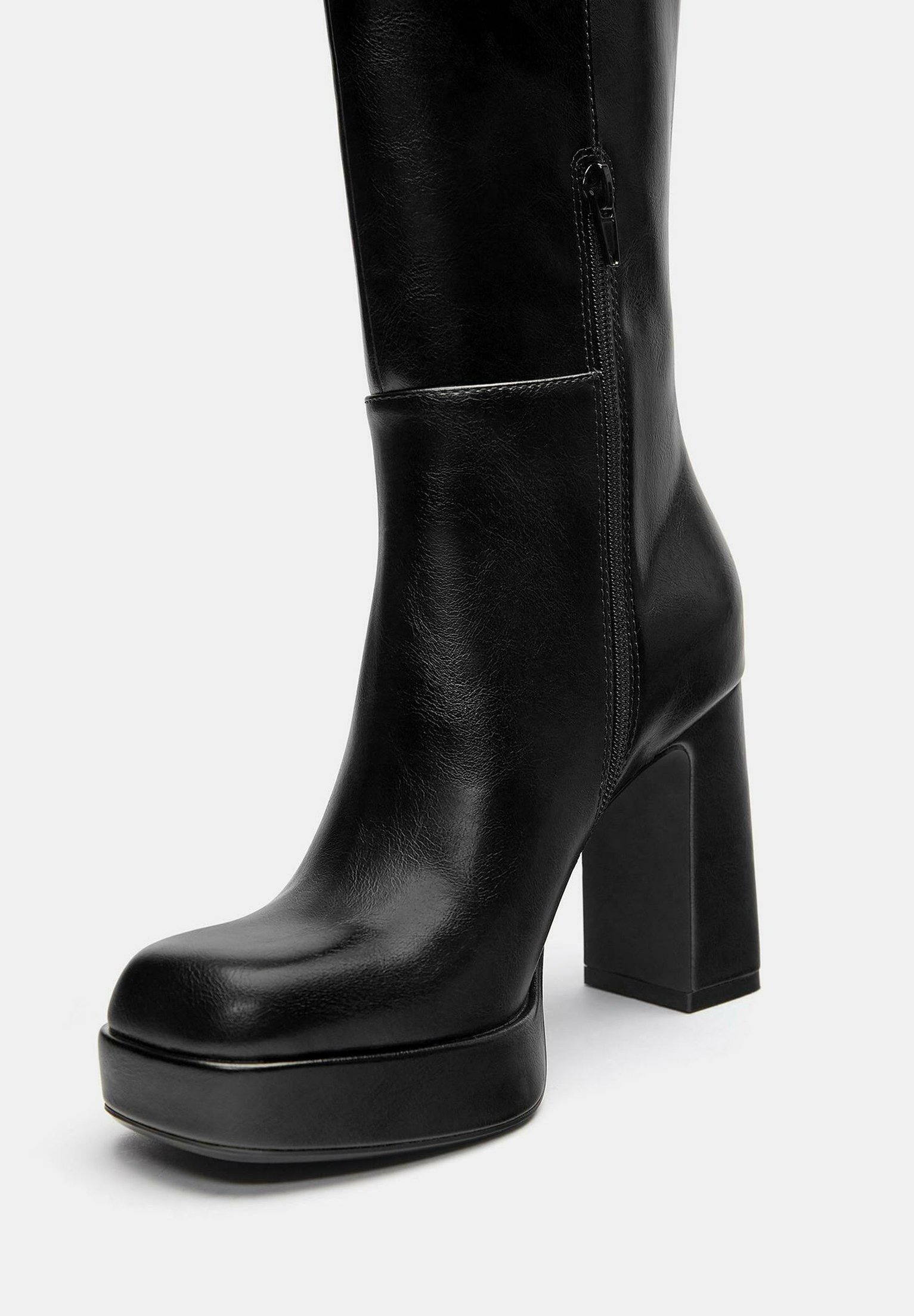 bottes-pull-and-bear-753hcw-1.jpg PULL&BEAR Bottes à talons hauts black/noir ZALANDO.FR – Image 1