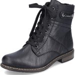 Rieker Femme Bottines 71248, Dame Bottines à Lacets,Bottes,Chukka Boot,Bottes Courtes,Bottes à Lacets,Noir (Schwarz / 00),37 EU / 4 UK : Rieker: ...