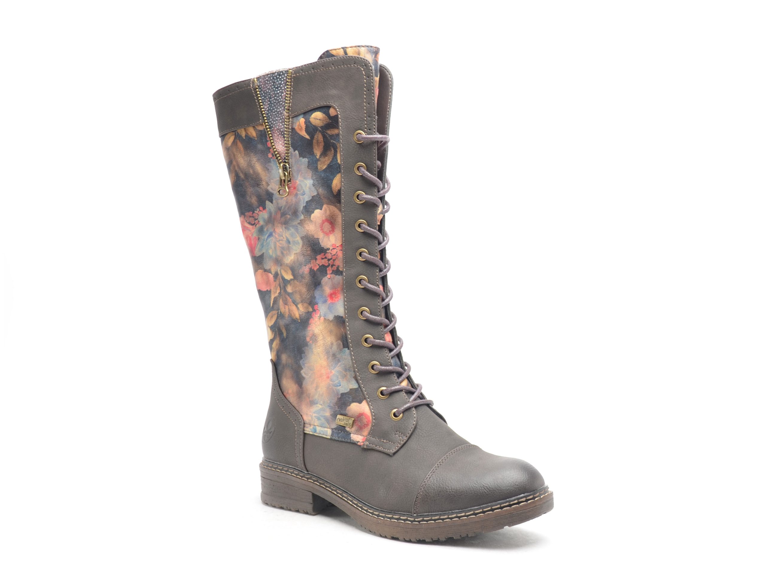 bottes-rieker-femme-861tgo-1.jpg 94731 Multicolore Bottes Plates Femme Rieker – Image 1