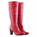 Botte Femme Jilsen Antara Rouge Taille de mollet Taille de mollet 48 | Bottesmolletslarges