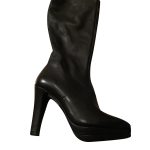 Autre Marque Bottes hautes en cuir San marina noires ref.50398 Joli Closet