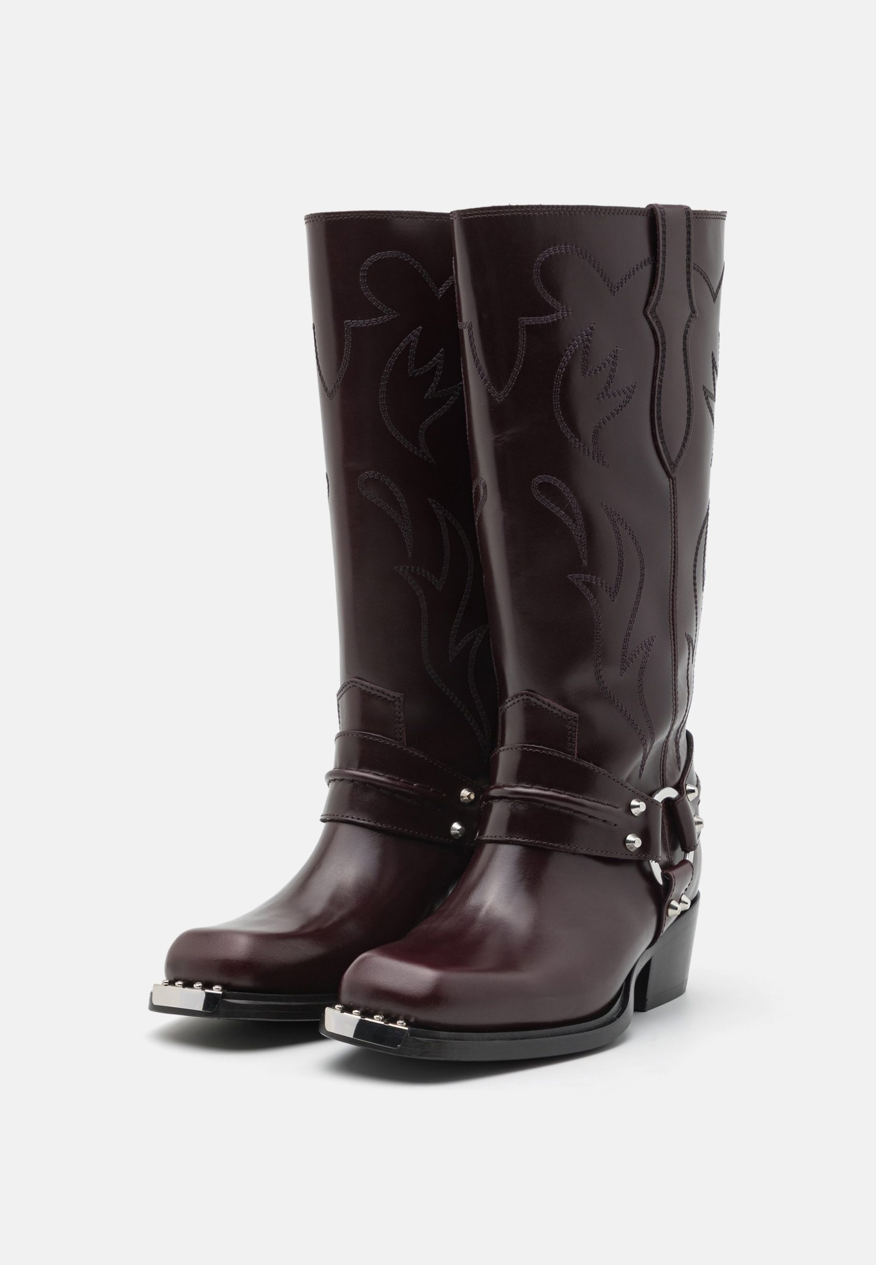 bottes-sandro-278nkz-1.jpg sandro Bottes de cowboy / motard bordeaux ZALANDO – Image 1