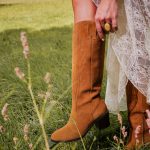Bottes dessus cuir velours esprit Santiag femme Tanéo