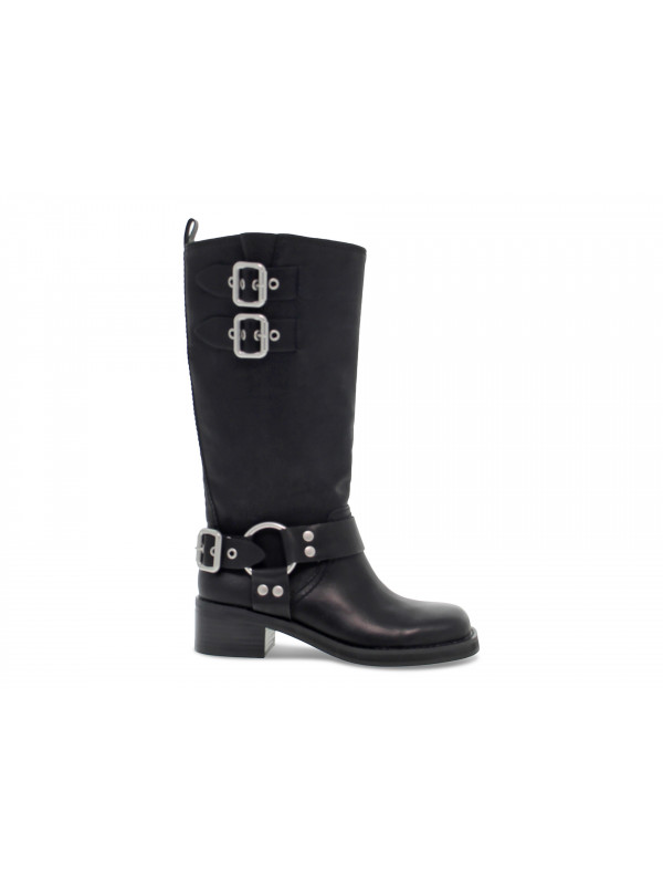 bottes-steve-madden-747cba-1.jpg Bottes Steve Madden EASTERN BLK en cuir noir Guidi Calzature Soldes Printemps Été 2026 Guidi Calzature – Image 1