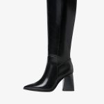 Stradivarius Bottes à talons hauts black/noir ZALANDO.FR