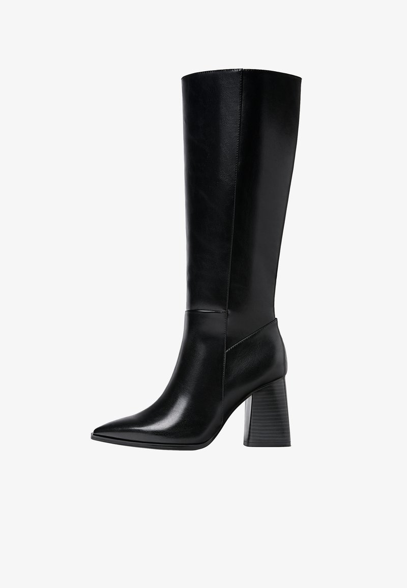 bottes-stradivarius-583ndn-1.jpg Stradivarius Bottes à talons hauts black/noir ZALANDO.FR – Image 1