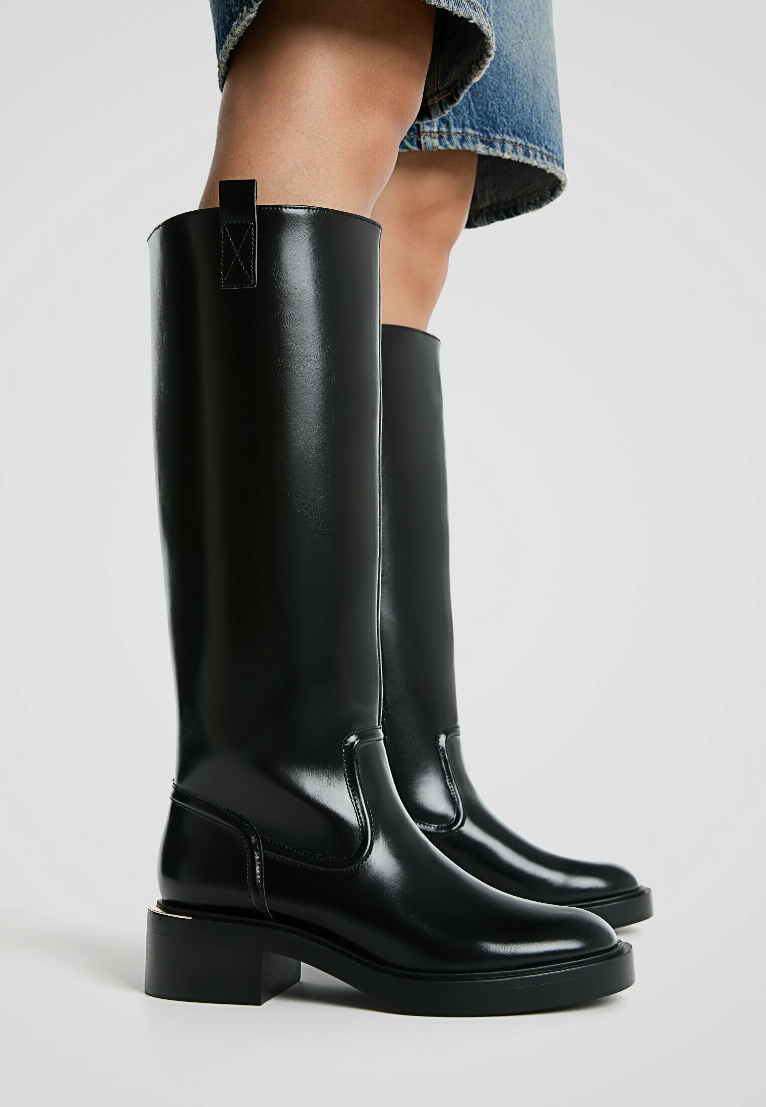 bottes-stradivarius-677grh-1.jpg Knee High Bottes Hautes Stradivarius Bottes Blanches Stradivarius Discount – Image 1