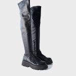 Bottes Bout Rond Noir Stradivarius Femme 2846437 noir00 | Modz