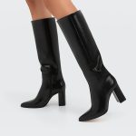 Black Bottes Hautes Stradivarius Bottes Noires Stradivarius Bottes Hautes à Talon