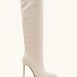 Bottes à talons aiguilles beige