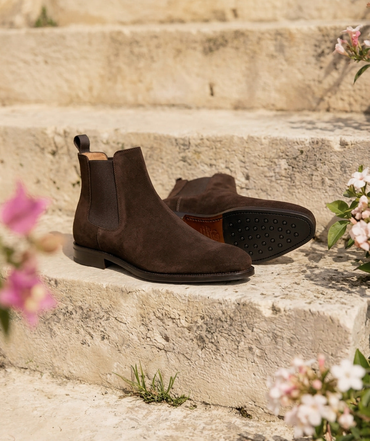 bottines-daim-156bqb-1.jpg Bottines CHELSEA Daim Marron – Image 1