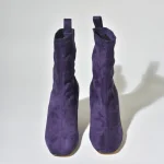 Bottines en daim violet Mercadal