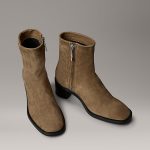Bottines en daim à bout carré et fermeture éclair Calvin Klein® | HW0HW02592GE5