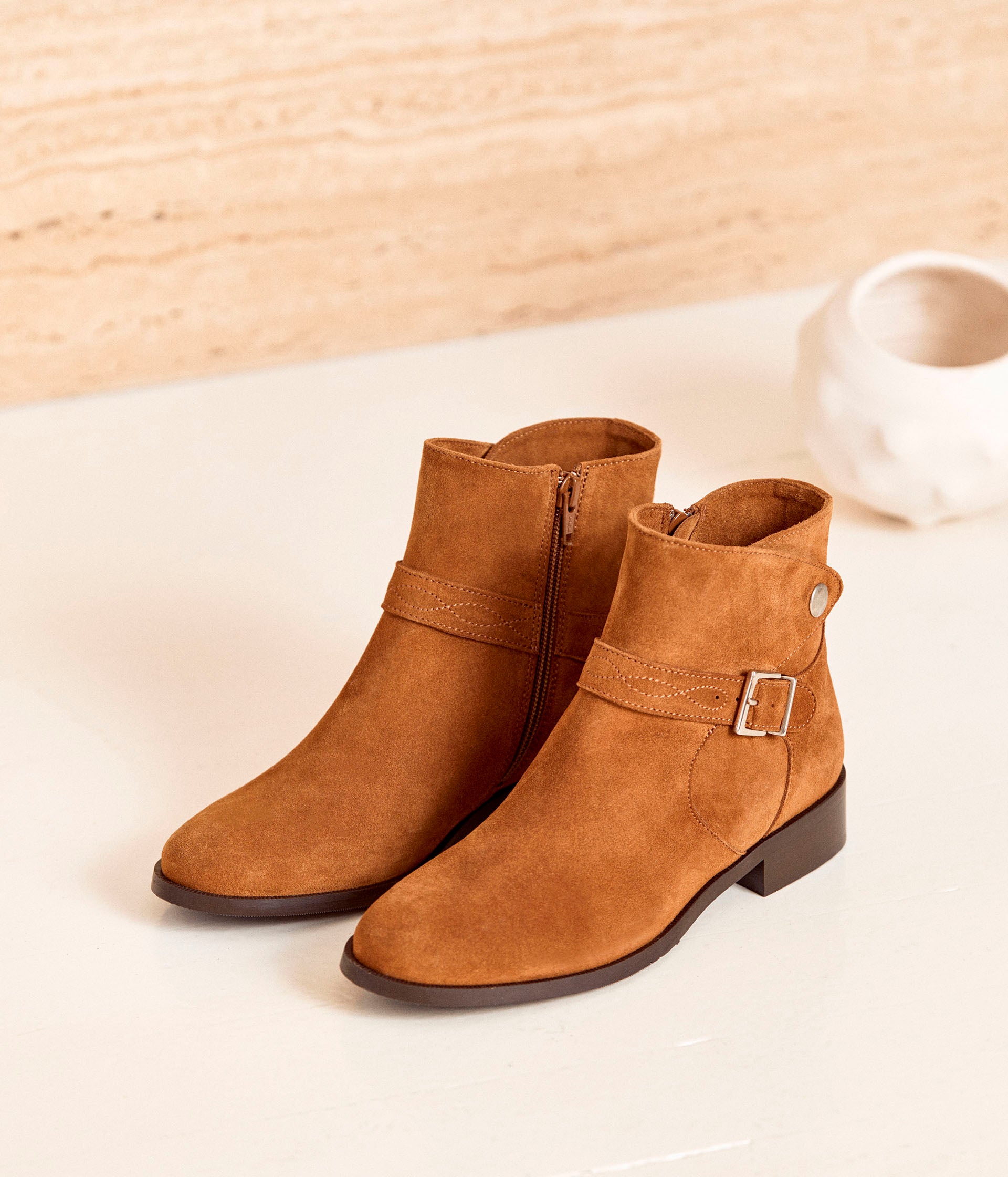 bottines-femme-plate-299qho-1.jpg Bottines plates Audrey | Mellow Yellow Femme | Mellow Yellow – Image 1