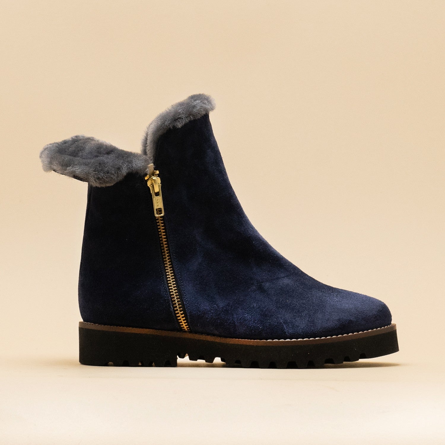 bottines-fourrees-059sok.jpg Bottines doublées mouton bleu marine SUZON – Image 1