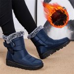 Bottes Fourrées Femme Botte Hiver Fourrure Bottines Neige Doublure Chaude Chaussures Montantes Antidérapant Mode Unisexe Bottes Confortables Bottes ...