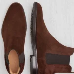 Chelsea Boots Homme Daim Marron Foncé | In Corio