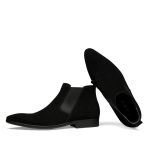 Bottines daim homme sans lacets chic