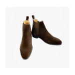 Bottine Homme Daim Marron à Élastique