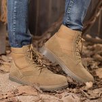 Bottines Homme Daim – Plates, Antidérapantes, Confortables, Pour Travail Et Loisirs, Urbain Et Tendance