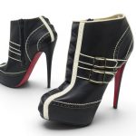 chaussures christian louboutin bottines bobo 38.5 cuir