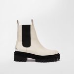Bottines chelsea à plateforme Kaki pour femme | Maje