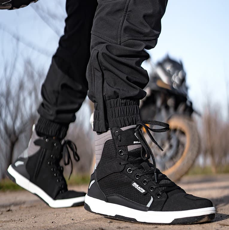 chaussure-de-moto-558fod-1.jpg Motard Chaussure Moto été Basket Montante Moto Confort Saisons Le Pratique Du Motard – Image 1