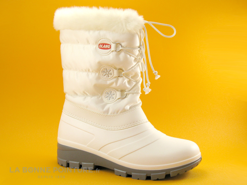 chaussure-de-neige-930taj-1.jpg Achat chaussures Olang Femme Botte Pluie Neige, vente Olang PATTY 825 Blanc Botte neige Femme – Image 1