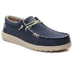 Chaussures basses à lacets bleu marine Hey Dude Wally Braided Marine