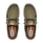 Derbies homme Hey Dude Wally Braided burnt olive delicioso brown 40003 3CI Hylton