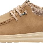 HEYDUDE Paul | Chaussures pour hommes | Mocassins à lacets pour homme | confortables et légers, Écrou, 31 EU | Col de cheville rembourré, lacets élastiques, semelle intérieure en mousse amovible, semelle