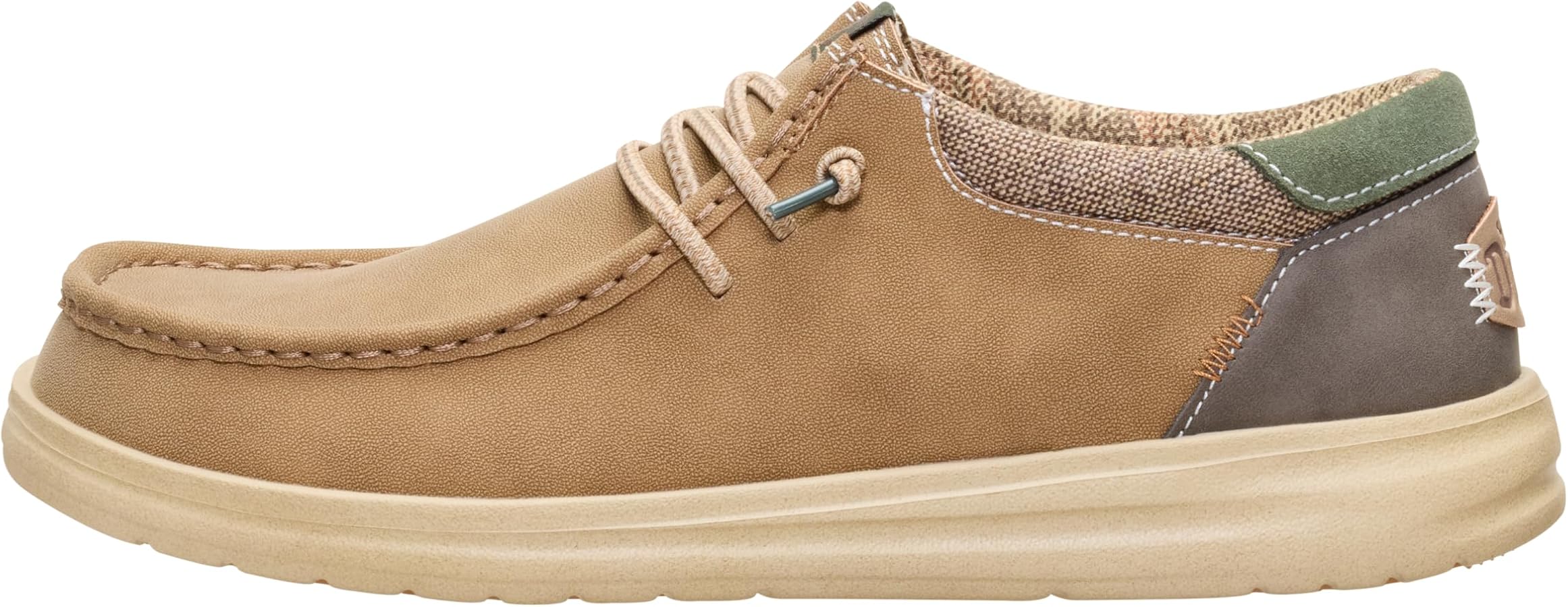 chaussure-dude-homme-893qqh-1.jpg HEYDUDE Paul | Chaussures pour hommes | Mocassins à lacets pour homme | confortables et légers, Écrou, 31 EU | Col de cheville rembourré, lacets élastiques, semelle intérieure en mousse amovible, semelle – Image 1
