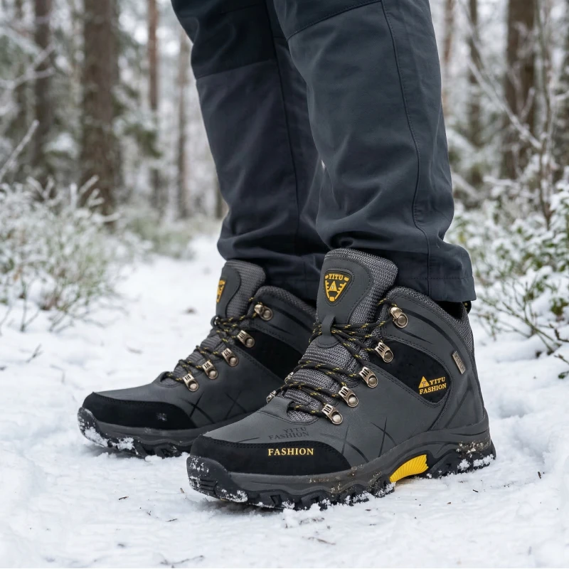 chaussure-neige-homme-694ygd.webp Bottes de randonnée d'hiver imperméables pour homme – Image 1