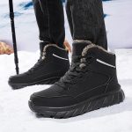 Bottes de Neige Chaudes pour Hommes Chaussures de Trekking et Randonnée Hiver