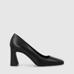 Chaussures à talons pour femme en cuir noir. I LODI Chaussures pour femme en ligne.
